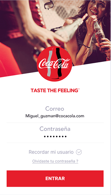 Coca-Cola loyalty app